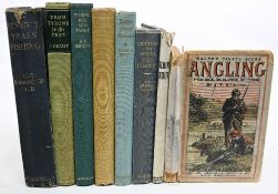 Vintage Fishing Books to include Warne's Useful Books Angling 1867 J.T Burgess, Catching Trout