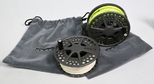Lamson USA Konic 3.5 alloy salmon fly reel with spare spool, 3 ¾