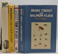4x Fishing & Fly-Fishing Guidebooks: Hardy Book Of Fishing 1975, Bob Church's Guide To Trout Flies