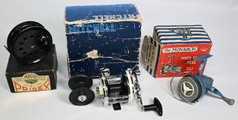 Mitchell 602 AP Captain beach casting multiplier reel with spare spool, 'T' shaped counter