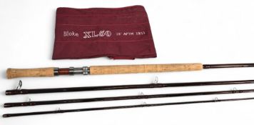 Bloke XL50 carbon salmon fly rod 15ft 4pc line 10/11, 25