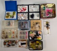 Fly Fishing Trout Fly Collection, assorted boxes by Abu, Shakespeare, Stillwater and two Devlin