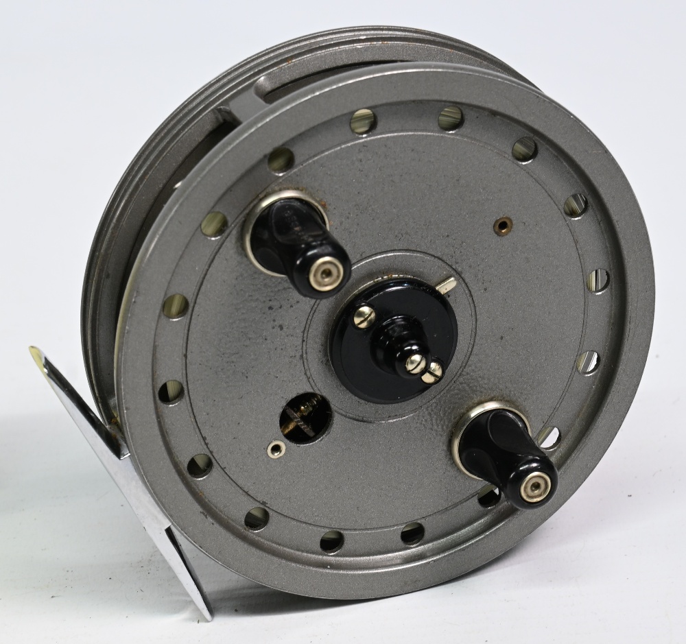 J W Young & Sons Redditch "The Rapidex" alloy trotting/centre pin coarse reel, 4" narrow
