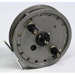 J W Young & Sons Redditch "The Rapidex" alloy trotting/centre pin coarse reel, 4" narrow