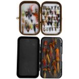 Orvis hardwood pocket fly box with brass fittings and smooth and ripple foam, 6 ½" x 4" x 1 ½"