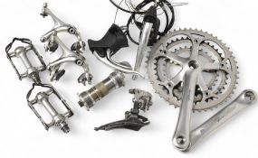 Campagnolo Racing T Equipment to include Bottom Bracket, Pedals, Athena Brakes with Blocks, Brake