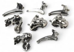 Vintage Campagnolo Bicycle Rear Derailleur and Front Gear Changer Models Centaur, Veloce, Super