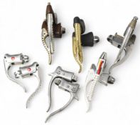 Selection of Vintage Brake Levers to include Mafac, Galli, Modolo, Le Roi Grimpeurs (6 pairs)