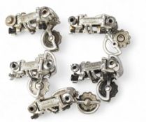 Vintage Novo Record Campagnolo Bicycle Rear Derailleur none having their fixing brackets, one