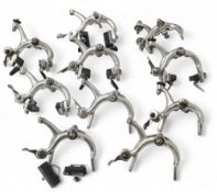 Vintage Campagnolo Bicycle Brake Callipers various Models some with Brake Pads. They have been taken