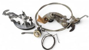 Vintage Cyclo Super Olympic Derailleur. 1940s. 3 Speed, one with cables connected