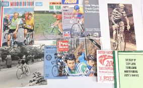 Cycling Publications to include Programmes, Miroir Sprint, World Cup Guides, World Track 2000 guide,