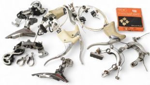 Bicycle Equipment to include Mafac brake levers, Simplex Derailleurs, TDC Freewheel, Weinmann