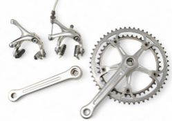 Campagnolo Crank Set Chain Wheel complete with 52 /42 rings together with Athens Brakes with Blocks