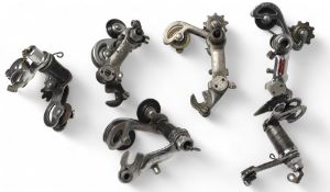 Early Cyclo Benelux Rear Derailleur 6 examples to include Simplex Record, Huret