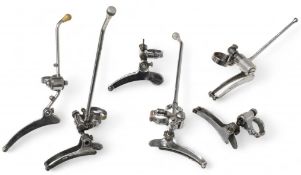 Early Front Gear Changers Six examples and styles to include Simplex, Benelux Cyclo, Benelux