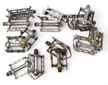 Collection of Bicycle Pedals various makes and designed 7 pairs