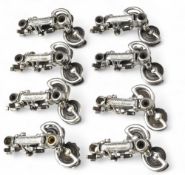 Vintage Gran Sport Campagnolo Bicycle Rear Derailleur none having their fixing brackets. They have