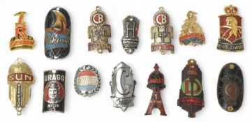Vintage Bicycle Head Badges to feature various companies to include Raleigh, Dawes, Sun, Holdsworth,