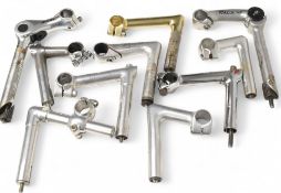 Collection of Handle Bars Stem to include Cinelli, Zoom, Belleu, Kalloy, Philippe, Eitam