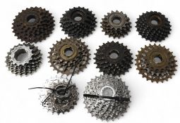 Selection Vintage of Bicycle Gear Blocks various makes and sizes all in used condition (box)