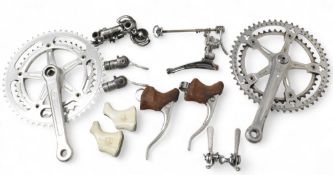 Selection of Campagnolo Equipment to include 2 Crank Set Chain wheels, Rear Grand Sport