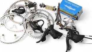 Mixed Selection of Bicycle Campagnolo to include Toe Clips boxed, Bottom Bracket (new), Chain