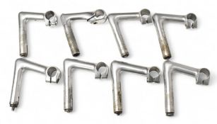 Selection of Bicycle Handle Bar Stems to include various examples some missing the bolts to