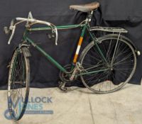 Vintage Carlton Racing Bicycle. 531 Tubing frame 22ins, Brooks leather saddle, 27ins Tubs and Sprint
