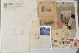 County of Shropshire History consisting of various letters, booklets St Mary Church, Shrewsbury