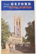 Exhibition: Visit Oxford during the Festival of Britain 1951. A 4 page brochure with 14