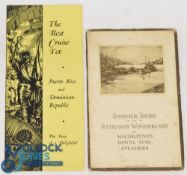 Shipping - Summer Tours in Scotland's Wonderland Macbrayne's Royal Mail Steamers, circa late 1920s -