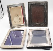 Hallmarked Silver Photo / Picture Frames - 3 rectangle 17 x 13cm Birmingham Letter 'T' 1993,