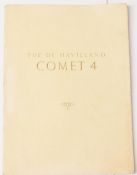 Aviation: The De Havilland Comet 4 Jet Airliner September 1956. A large impressive 20-page