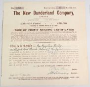 Mining: Norway the New Dunderland Company (Iron Ore near Narvik). Certificate for 25 shares to a