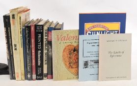 Printed Ephemera Reference Books - A collection of books inc: Transport; Valentines; Militaria,