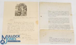 The Society of Arts Awards Its Isis Medal 1820 Invitation - Addressed to Miss M. Copland inviting