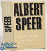 Book Spandauer Tagebucher by Albert Speer Dated 1975 1st edition signed to the inside fly sheet by