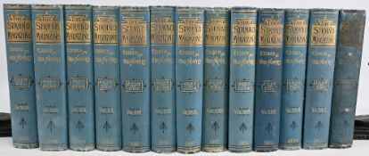 1899-1905 The Strand Magazines bound year volumes, two volumes a year, a part run with 1904
