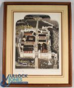 Clarke, Graham, 1941 - 'Romans Do', 1986, colour etching, from the History of England series,