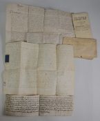 Great Britain Indenture and Court Baron documents relating to The House and Land of Woodbridge dated