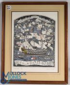 Clarke, Graham, 1941 - 'Good Lord!', 1986, colour etching, from the History of England series,