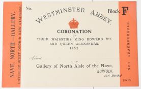 Royalty: Coronation Invitation - Their Majesties King Edward VII and Queen Alexandra, September