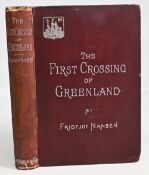 Artic Exploration Book: The First Crossing of Greenland by Fridtjof Nansen 1896. 452-page book