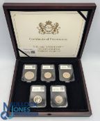 CPM Coins 2019 Date Stamp Specimen Year Set. To contain £5, 3x £2 and 50p with the COA housed in a