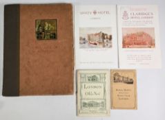 London Hotels: 'Cecil Hotel' c1925. A very beautiful expensively produced fine multicoloured 82 page