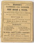 Railways: Bradshaw’s 1860s. 132 page publication with 4 plates, extensively detailing places to vis