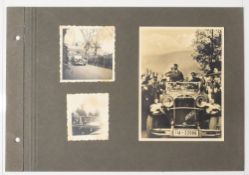 Adolf Hitler signed Photograph: original black and white photo with Hitler standing in his car