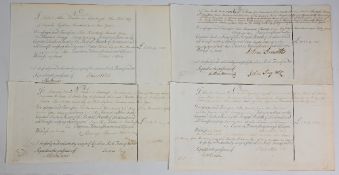 Banking: Royal Bank of Scotland. Collection of 5 Transfer Certificates of various amounts. All dated