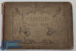 Military 1860: A Volunteer's Scrapbook, 1860, 25pp oblong folio, filled with humorous cartoons